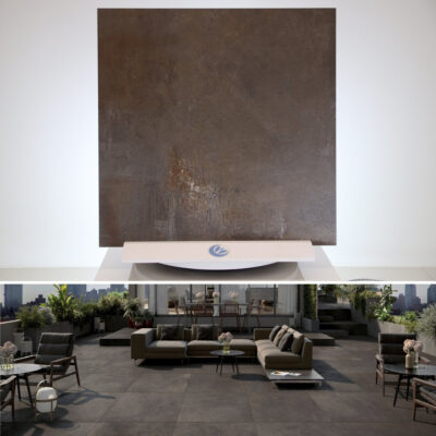 ENERGIEKER Pavimento Corten Magnetic Industrial vintage style gres porcellanato da interno 80 x 80