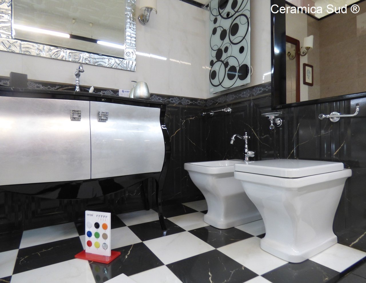 Sanitari stile classico SCARABEO filo muro Prima scelta - smalto ANTI-INGIALLIMENTO - immagine 2
